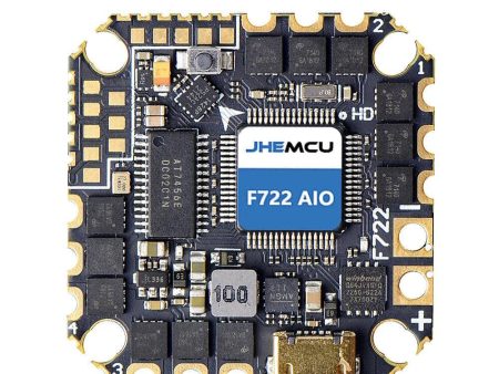 JHEMCU GHF722AIO HD F7 OSD BlackBox Flight Controller with 5V BEC 40A BL_S 4in1 ESC Online