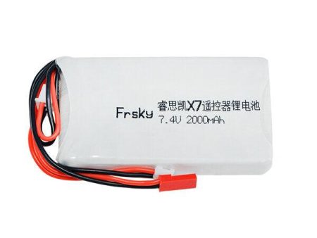 7.4V 2S 2000mAh 8C Lipo Battery Compatible for Frsky ACCST Taranis Q X7 Transmitter on Sale