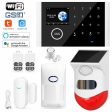 WIFI GSM Alarm System Kits Tuya Smart Home Wifi Door Sensor Doorbell Motion Sensor Detector Security Alarms System for Home For Sale