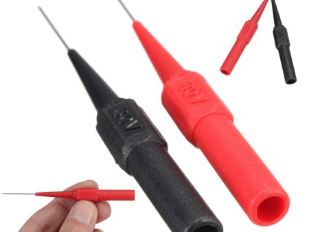 10pcs DANIU Insulation Piercing Needle Non-destructive Multimeter Test Probe Red Black Discount