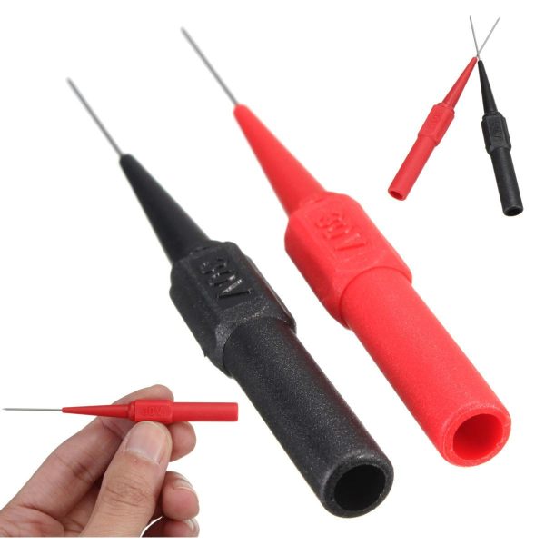 10pcs DANIU Insulation Piercing Needle Non-destructive Multimeter Test Probe Red Black Discount