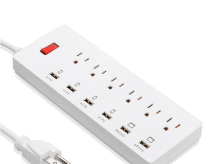 ELEGIANT 5V 1A 2.4A 6 Port USB Fast Charger 6 US Jack Plug Power Adapter Switching Socket Online now