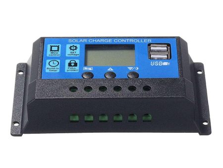 10A 20A 30A 12 24V LCD Display Photovoltaic Solar Controller with Dual USB Ports Online