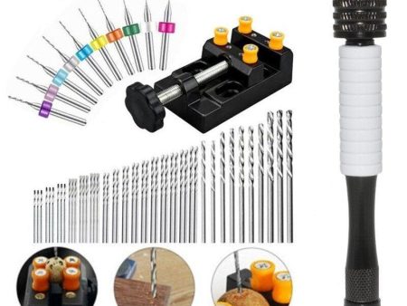 Mini Micro Hand Drill Manual Twist Drill Bits Set Woodworking Craft Rotary Tools Hot on Sale