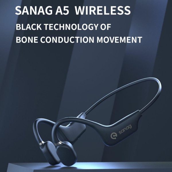 Sanag A5X Bone Conduction Earphone bluetooth Earbuds HiFi Stereo IPX5 Waterproof Sports Neckband Earphone Sale