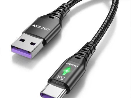 USLION 5A USB to Type-C Cable QC SCP AFC PPS MTK PE Fast Charging Hot on Sale