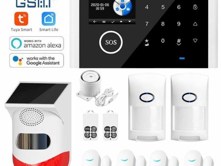 WIFI GSM Alarm System Kits Tuya Smart Home Wifi Door Sensor Doorbell Motion Sensor Detector Security Alarms for Home For Cheap