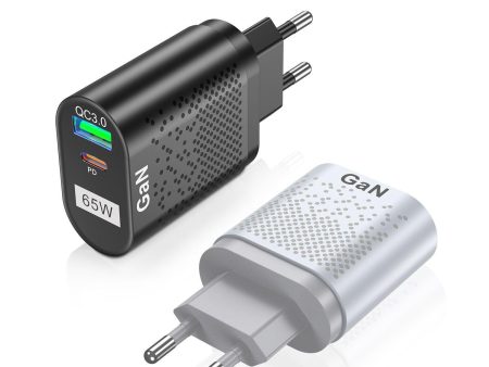 USLION 65W GaN Wall Charger 33W USB-C PD PPS   33W USB-A QC3.0 Fast Charging Online