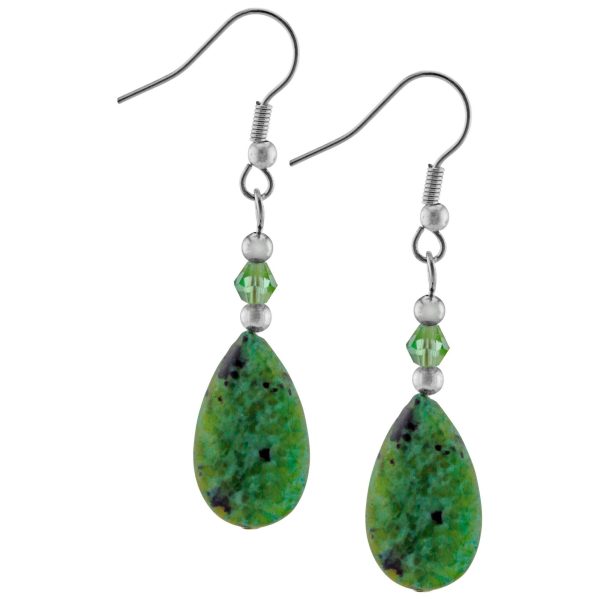 Stone Teardrop Earrings For Sale