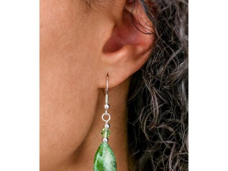 Stone Teardrop Earrings For Sale