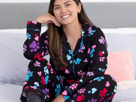 Loving Paws Flannel Pajama Set For Sale