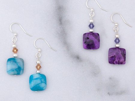 Crazy Lace Agate Earrings Discount