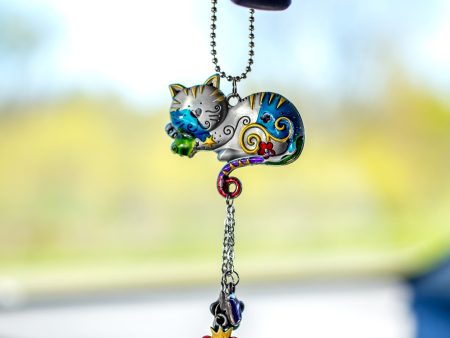 Kitty & Dog Car Charm Cheap