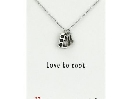 Love to Cook Necklace For Discount