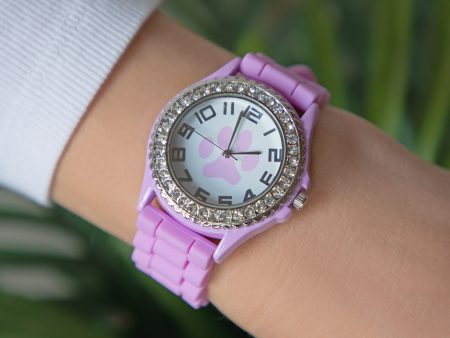 Paw Print Silicone Watch Online